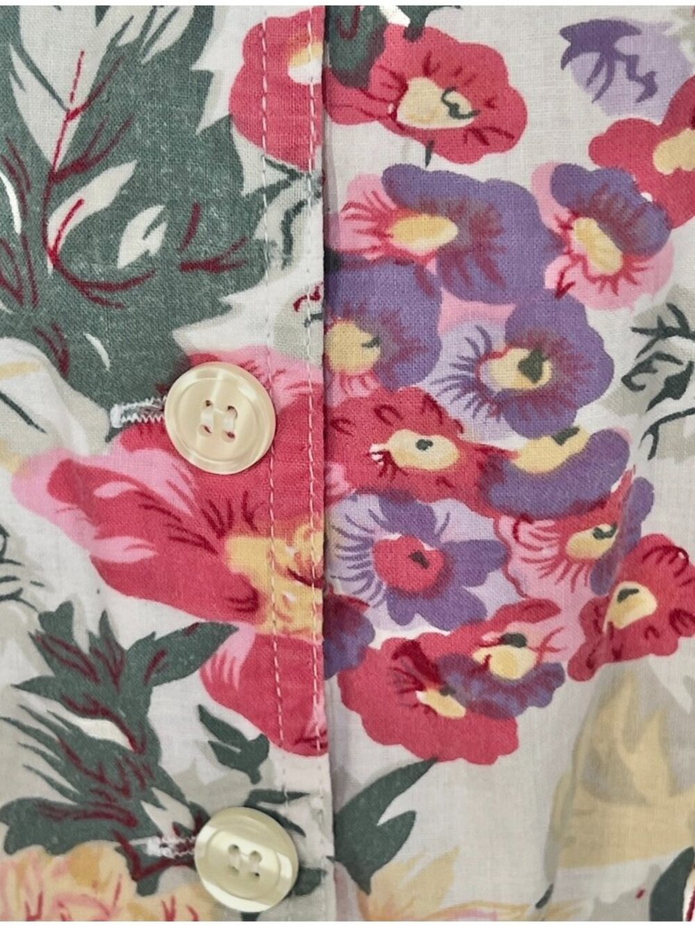 Uni Mondo Womens Dress Size 16/18 Floral Cross Back Straps Pockets Drop Waist - Picture 14 of 14